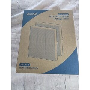 2PACK MK04 Air Filter Replacement 4-in-1 High-Efficiency Pollen Pet Dander Green